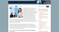 Desktop Screenshot of masters-in-business.net