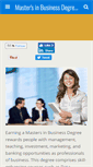 Mobile Screenshot of masters-in-business.net