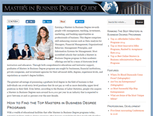 Tablet Screenshot of masters-in-business.net
